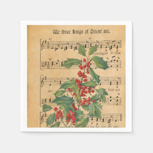 Vintage We Three Kings of Orient Are Napkin