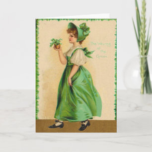 Vintage Wearing Of The Green St Patrick's Day Card