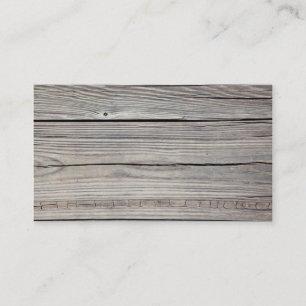 Vintage Weathered Wood Background - Old Board Business Card