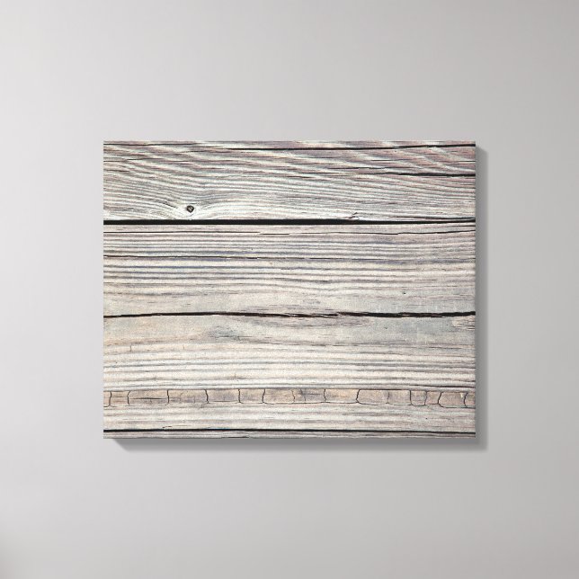 Vintage Weathered Wood Background - Old Board Canvas Print (Front)