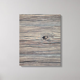 Vintage Weathered Wood Background - Old Wooden Canvas Print