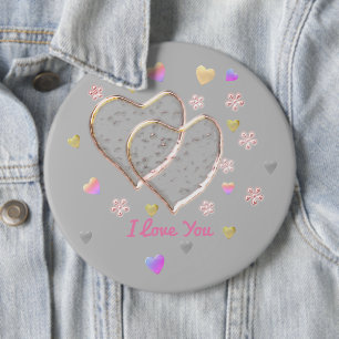 Vintage Wedding 6 Inch Round Button