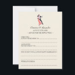 Vintage Wedding Ad Lib Cards Advice 1920's Theme<br><div class="desc">Looking for a fun alternative to your wedding guestbook? Give out these Wedding Ad Lib cards to your guests for them to fill in! Advice for the newly weds... .always remember to... never forget to... the secret for a long and happy marriage is... Expect some profound, sincere and hilarious results!...</div>