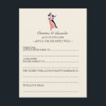 Vintage Wedding Ad Lib Cards Advice 1920's Theme<br><div class="desc">Looking for a fun alternative to your wedding guestbook? Give out these Wedding Ad Lib cards to your guests for them to fill in! Advice for the newly weds... .always remember to... never forget to... the secret for a long and happy marriage is... Expect some profound, sincere and hilarious results!...</div>