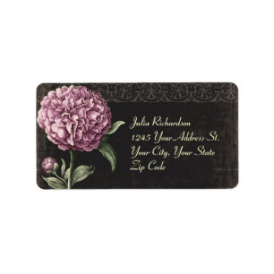 vintage wedding address labels
