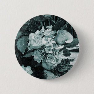 Vintage Wedding Bouquet 2 Inch Round Button
