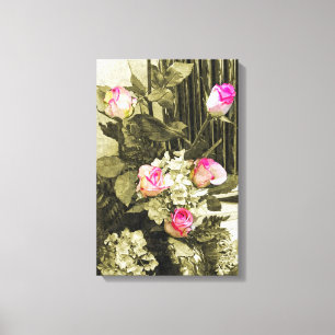 Vintage Wedding Bouquet Canvas Print