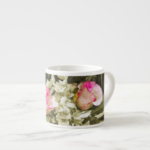Vintage Wedding Bouquet Espresso Cup