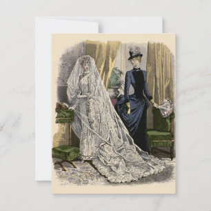 Vintage Wedding Bridal Portrait, Victorian Bride