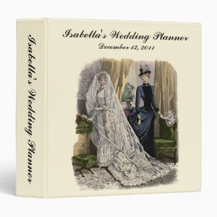 Vintage Wedding Bridal Portrait, Victorian Bride Binder
