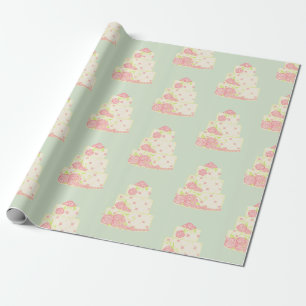 Vintage Wedding Cake Wrapping Paper