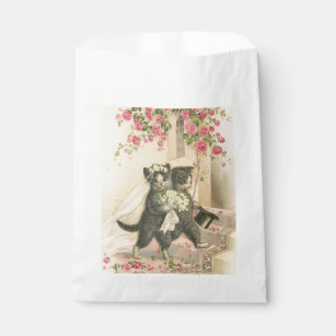 Vintage Wedding Cats, Favour Bag