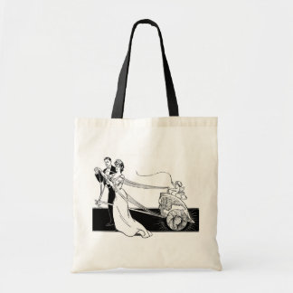 Vintage Wedding Couple Tote Bag