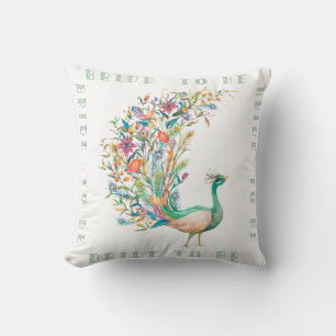 Vintage Wedding Design Throw Pillow