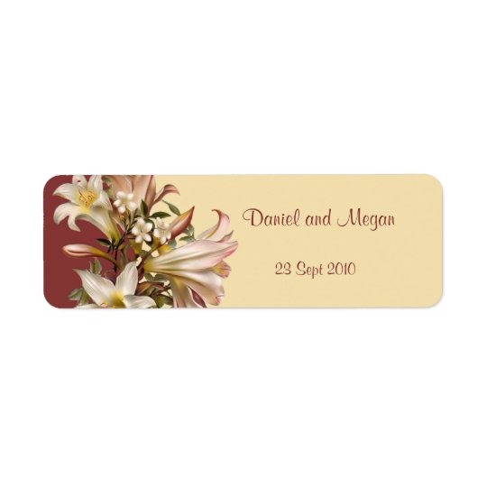Vintage Wedding Favour Avery Label Return Address Label