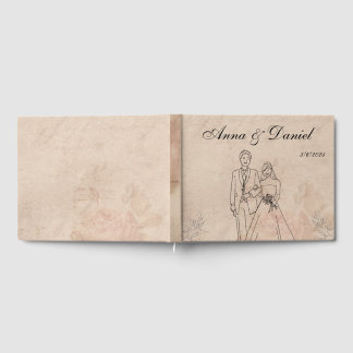 Vintage Wedding Guest Book