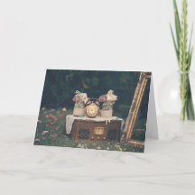 Vintage wedding invitation