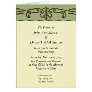 Vintage Wedding Invitation