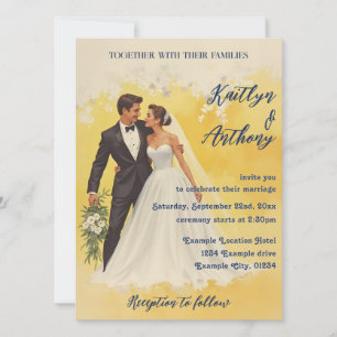Vintage Wedding Invitation Belle éPoque Style