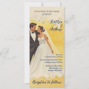 Vintage Wedding Invitation Belle éPoque Style