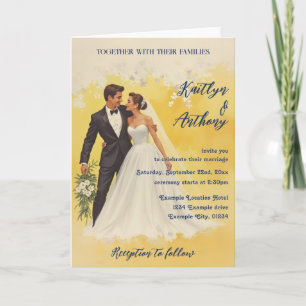 Vintage Wedding Invitation Belle éPoque Style