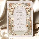 Vintage Wedding Invitations Art Nouveau by Mucha<br><div class="desc">Art Nouveau Vintage wedding invitations inspired by Alphonse Mucha in a floral, romantic, and whimsical design. Victorian flourishes complement classic art deco fonts. Please enter your custom information, and you're done. If you wish to change the design further, click the blue "Customize It" button. Thank you so much for considering...</div>