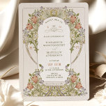 Vintage Wedding Invitations by William Morris<br><div class="desc">Art Nouveau Vintage wedding invitations by William Morris in a floral, romantic, and whimsical design. Victorian flourishes complement classic art deco fonts. Please enter your custom information, and you're done. If you wish to change the design further, click the blue "Customize It" button. Thank you so much for considering my...</div>
