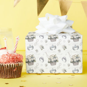 Vintage Wedding Pattern - Wrapping Paper Roll