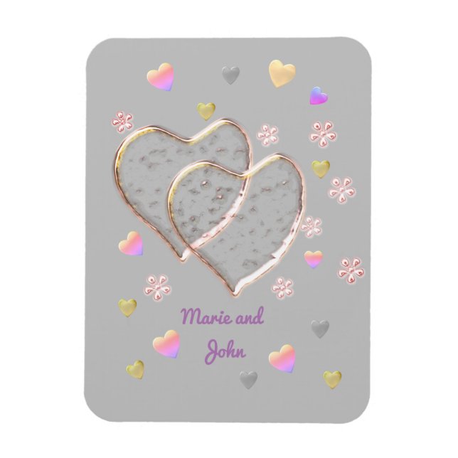 Vintage Wedding ,personalized Magnet (Vertical)