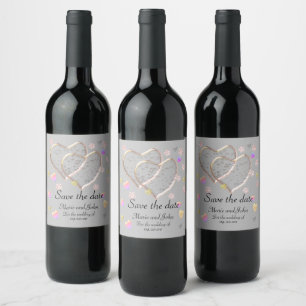 Vintage Wedding ,personalized Wine Label