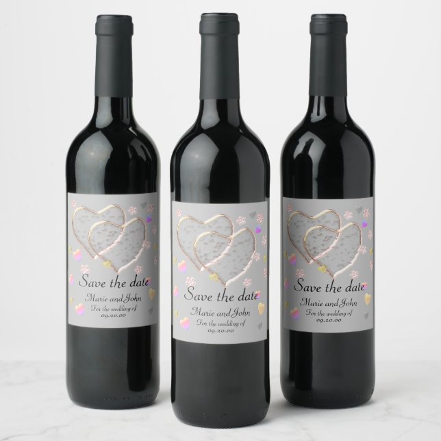 Vintage Wedding ,personalized Wine Label (Bottles)