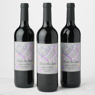 Vintage Wedding ,personalized Wine Label