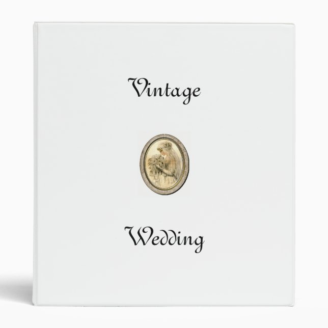Vintage Wedding Planner Bride Binder (Front)