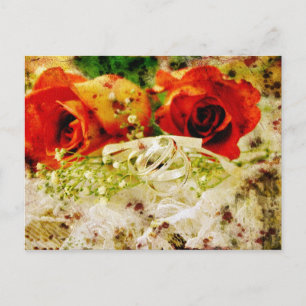 Vintage Wedding Postcard