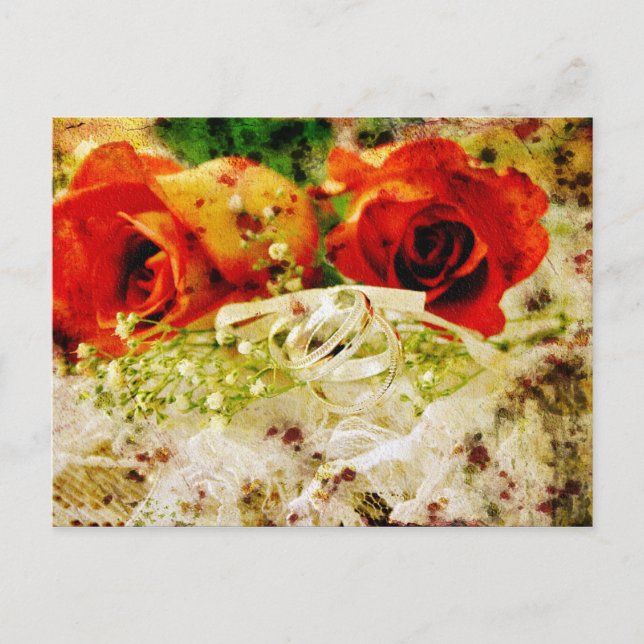 Vintage Wedding Postcard (Front)