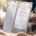 Vintage Wedding Program Art Nouveau by Mucha<br><div class="desc">Introducing the editable Vintage Wedding Program by Alphonse Mucha, now available on Zazzle! This elegant program is the perfect way to guide your guests through your special day. The Vintage Wedding Program features a beautiful Art Nouveau design by the legendary Alphonse Mucha. The design's soft colours and intricate details are...</div>