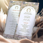Vintage Wedding Program Art Nouveau by Mucha<br><div class="desc">Introducing the editable Vintage Wedding Program by Alphonse Mucha, now available on Zazzle! This elegant program is the perfect way to guide your guests through your special day. The Vintage Wedding Program features a beautiful Art Nouveau design by the legendary Alphonse Mucha. The design's soft colours and intricate details are...</div>