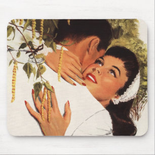Vintage Wedding Proposal, Love and Romance Mouse Pad