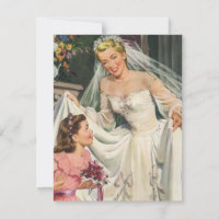 Vintage Wedding, Retro Bride Bridal Shower Party