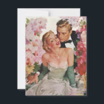 Vintage Wedding, Retro Newlyweds Bridal Shower Invitation<br><div class="desc">Easy to customize vintage Bridal Shower party invitation. Click the "customize" button to access the design tools to change the background colour or font! Many font styles to choose from! Vintage illustration love and romance wedding portrait featuring a bride in her wedding gown and the groom in his tuxedo. The...</div>