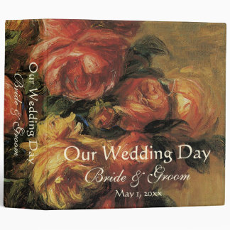 Vintage Wedding, Roses in a Vase 3 by Renoir Binder