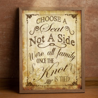 Vintage Wedding Seating Sign