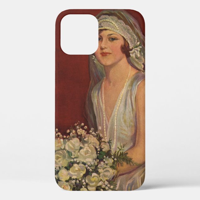 Vintage Wedding, Victorian Bride Bridal Portrait Case-Mate iPhone Case (Back)