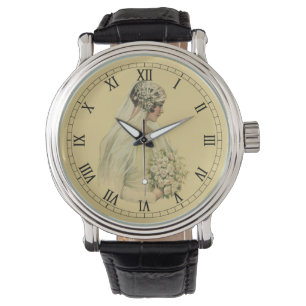 Vintage Wedding, Victorian Bride Bridal Portrait Watch