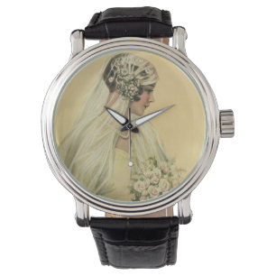 Vintage Wedding, Victorian Bride Bridal Portrait Watch