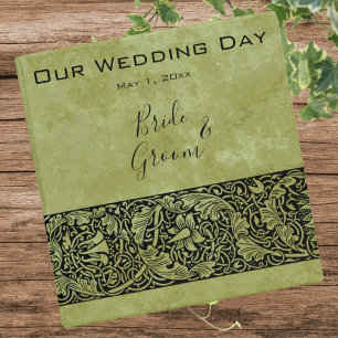 Vintage Wedding, Victorian Flower Floral Scroll Binder