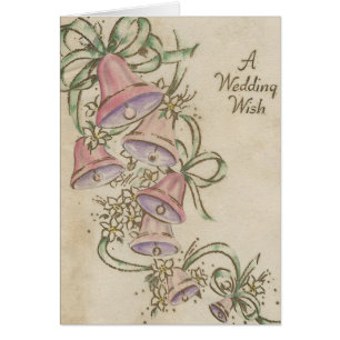 Vintage Wedding Wish With Bells