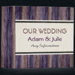 Vintage Wedding. Wood Art Binder<br><div class="desc">Vintage Wedding. Wood Art Binder. Please Select Customize. Remove or change Information prior to purchase. Design is available on other products.</div>