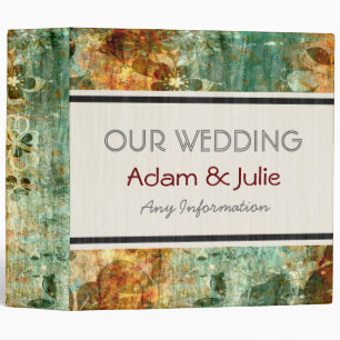 Vintage Wedding. Wood Art Binder 20