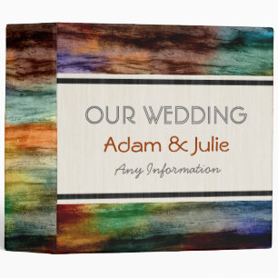 Vintage Wedding. Wood Art Binder 24